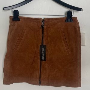 NWT Blank NYC Brown Suede Mini skirt size 26